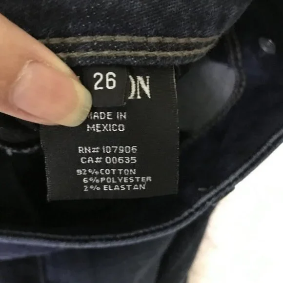 HUDSON Womens Blue Double Button Closure Collin Skinny Crop Jeans Size 26 - Picture 10 of 11